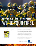 Chubb Insurance print ad wildfire 1