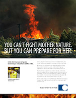 Chubb Insurance print ad wildfire 3